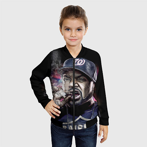 Детский бомбер Ice Cube: Big boss / 3D-Черный – фото 4
