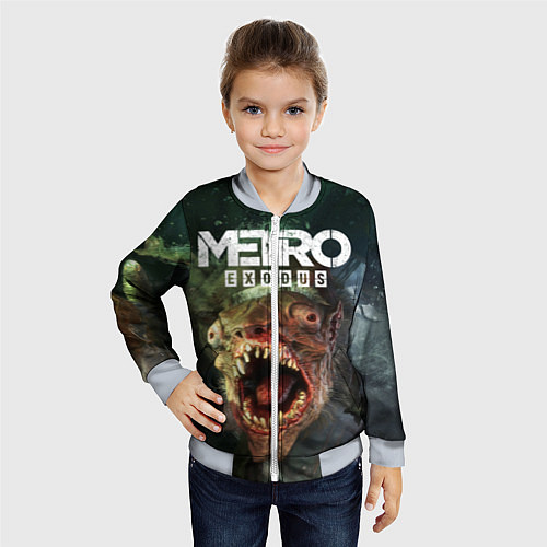 Детский бомбер Metro Exodus / 3D-Серый – фото 4