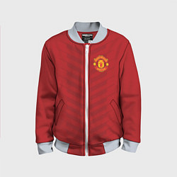 Бомбер детский Manchester United: Red Lines, цвет: 3D-серый