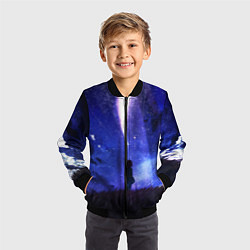 Бомбер детский Your Name, цвет: 3D-черный — фото 2