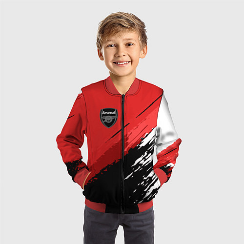 Детский бомбер FC Arsenal: Original / 3D-Красный – фото 3