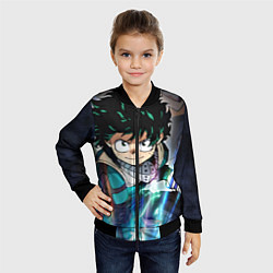 Бомбер детский My Hero Academia синий свет, цвет: 3D-черный — фото 2