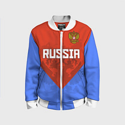 Бомбер детский Russia Red & Blue, цвет: 3D-белый