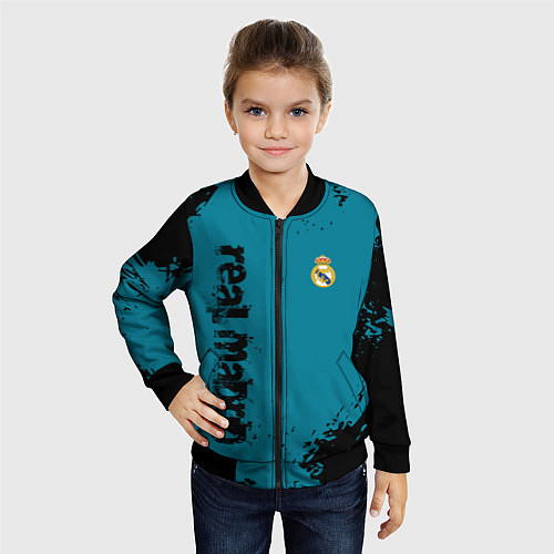 Детский бомбер Real madrid - grange style / 3D-Черный – фото 4