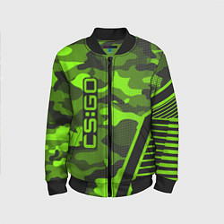 Бомбер детский CS:GO Light Green Camo, цвет: 3D-черный