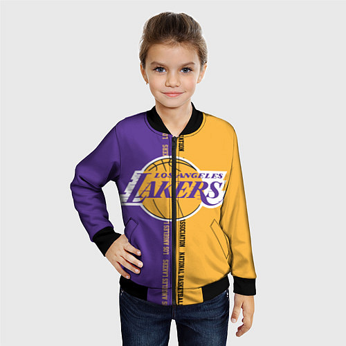 Детский бомбер NBA: LA Lakers / 3D-Черный – фото 4