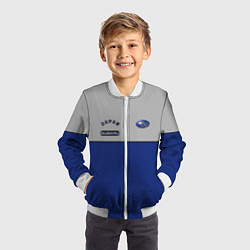 Бомбер детский Subaru Style, цвет: 3D-белый — фото 2