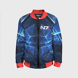 Бомбер детский Mass Effect: Blue Armor N7, цвет: 3D-красный