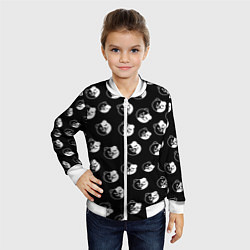 Бомбер детский MONOKUMA, цвет: 3D-белый — фото 2