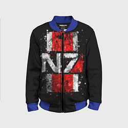 Бомбер детский Mass Effect N7, цвет: 3D-синий
