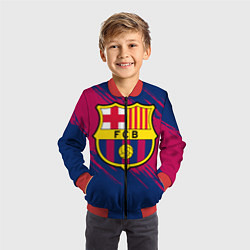 Бомбер детский Барселона, цвет: 3D-красный — фото 2