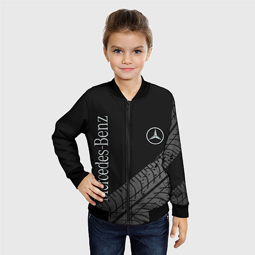 Детский бомбер Mercedes AMG: Street Style / 3D-Черный – фото 4