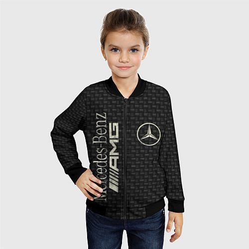 Детский бомбер Mercedes AMG: Dark Side / 3D-Черный – фото 4