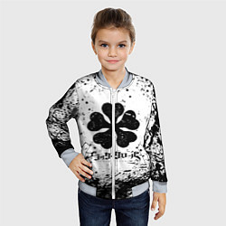 Бомбер детский ЧЁРНЫЙ КЛЕВЕР, цвет: 3D-серый — фото 2