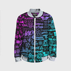 Детский бомбер ЛОГОТИПЫ РОК ГРУПП