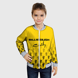 Бомбер детский Billie Eilish: Yellow Autograph, цвет: 3D-серый — фото 2