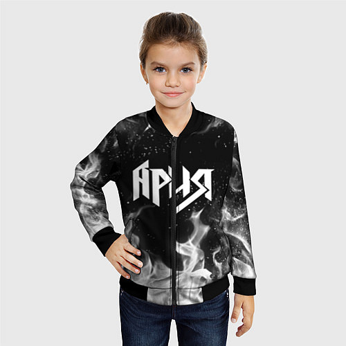 Детский бомбер АРИЯ / 3D-Черный – фото 4