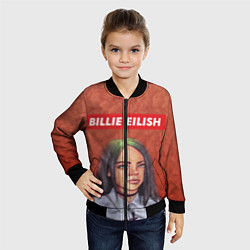 Бомбер детский Billie Eilish, цвет: 3D-черный — фото 2