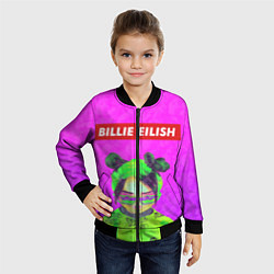 Бомбер детский Billie Eilish, цвет: 3D-черный — фото 2