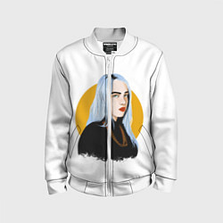 Бомбер детский Billie Eilish, цвет: 3D-белый