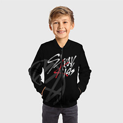 Бомбер детский Stray Kids, цвет: 3D-черный — фото 2
