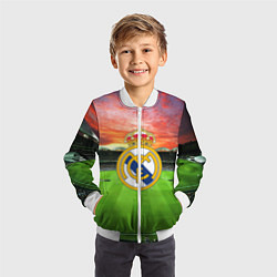 Бомбер детский FC Real Madrid, цвет: 3D-белый — фото 2
