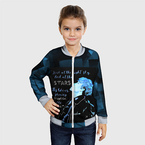 Детский бомбер Stray Kids / 3D-Серый – фото 4