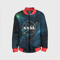 Бомбер детский NASA, цвет: 3D-красный