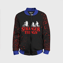 Бомбер детский STRANGER THINGS, цвет: 3D-синий