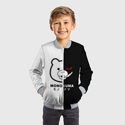 Бомбер детский Monokuma, цвет: 3D-серый — фото 2