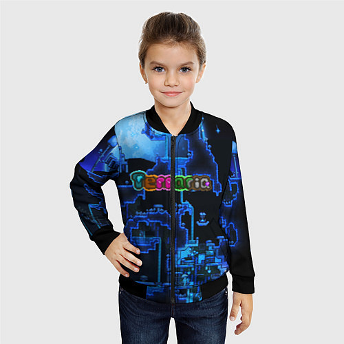 Детский бомбер Terraria / 3D-Черный – фото 4