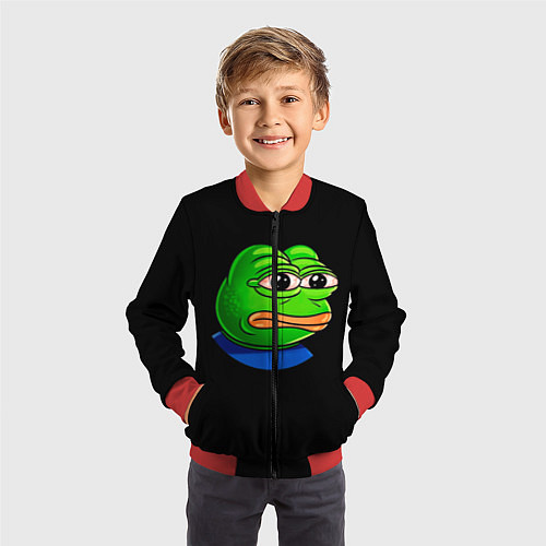 Детский бомбер Frog / 3D-Красный – фото 3