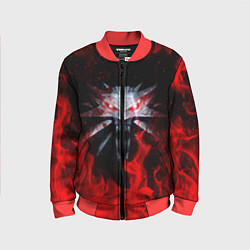 Бомбер детский ВЕДЬМАК, цвет: 3D-красный