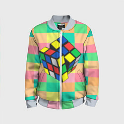 Бомбер детский Кубик Рубика, цвет: 3D-серый