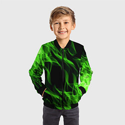 Бомбер детский TOXIC FLAME, цвет: 3D-черный — фото 2