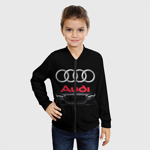 Детский бомбер AUDI / 3D-Черный – фото 4