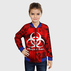 Бомбер детский PLAGUE INC, цвет: 3D-синий — фото 2