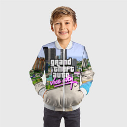 Бомбер детский GTA REDUX 2020, цвет: 3D-белый — фото 2