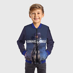 Бомбер детский Призрак в доспехах, цвет: 3D-синий — фото 2