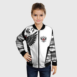 Бомбер детский Камуфляж Россия, цвет: 3D-черный — фото 2