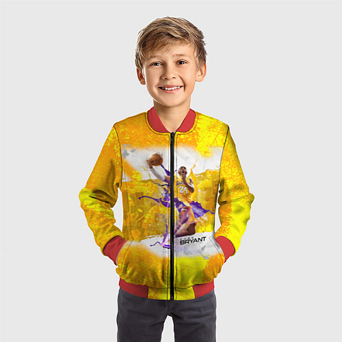 Детский бомбер Kobe Bryant / 3D-Красный – фото 3