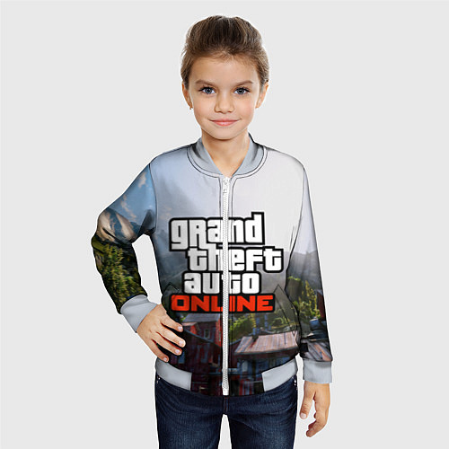 Детский бомбер GTA Online / 3D-Серый – фото 4