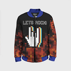 Бомбер детский Let's Rock, цвет: 3D-синий