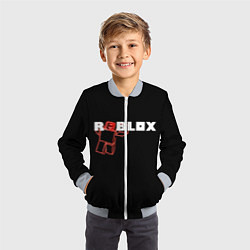 Бомбер детский Роблокс Roblox, цвет: 3D-серый — фото 2