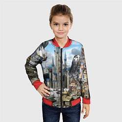 Бомбер детский HEROES, цвет: 3D-красный — фото 2