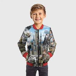 Бомбер детский HEROES, цвет: 3D-красный — фото 2