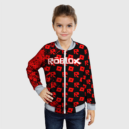 Детский бомбер ROBLOX / 3D-Серый – фото 4
