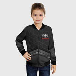 Бомбер детский TOYOTA, цвет: 3D-черный — фото 2