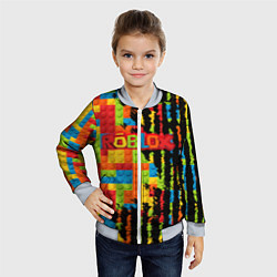 Бомбер детский Roblox, цвет: 3D-серый — фото 2