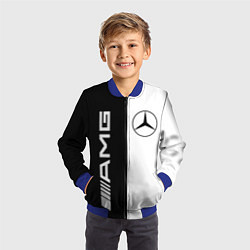 Бомбер детский MERCEDES AMG, цвет: 3D-синий — фото 2